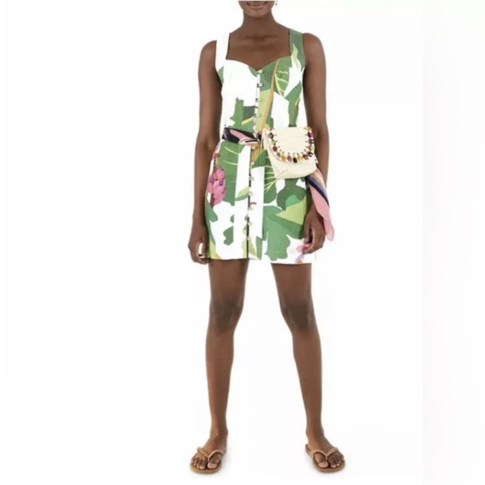 Farm Rio tropicalisitic linen minidress - Picture 7 of 13